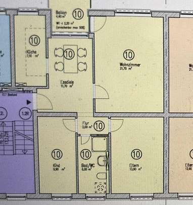 Helle, sehr gepflegte und geräumige 3,5-Zimmer-Weg mit Südbalkon