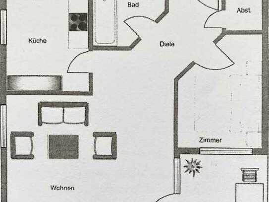 Komfortable 2-Zimmer-Wohnung + EBK + TGP + ASP