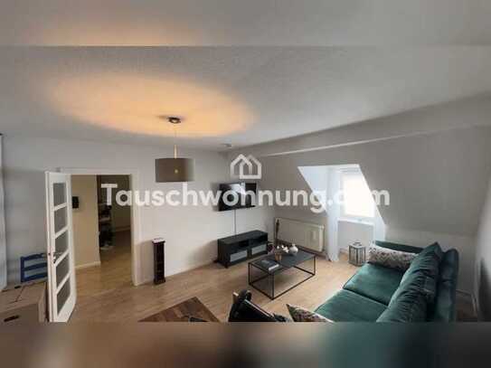 Tauschwohnung: 82qm, Südstadt, Große Räume, Badewanne, Dachterrasse