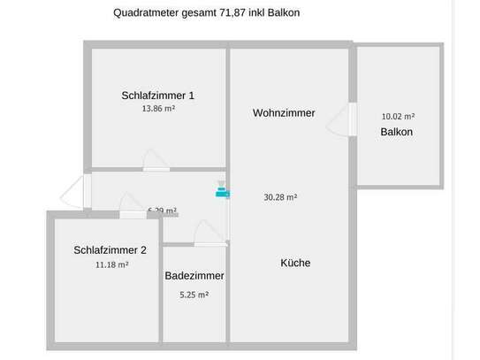 Geschmackvolle, gepflegte 3-Zimmer-Wohnung mit Einbauküche in Bad Schwalbach