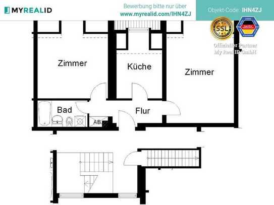 2 Zimmer Etagenwohnung mit Balkon