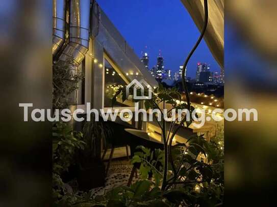 Tauschwohnung: 2,5 Zimmer Wohnung Nordend Dachterrasse nähe Oederweg