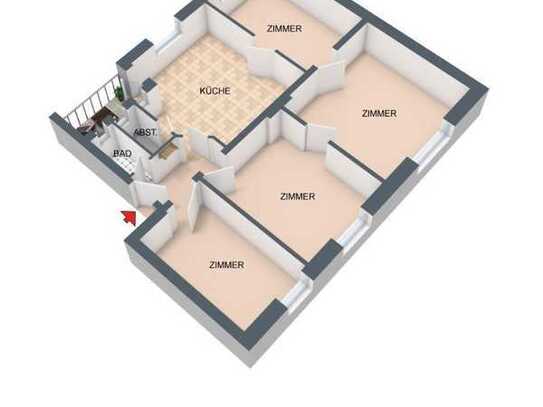 4-Zimmer-Wohnung mit Altbaucharme in zentraler Lage