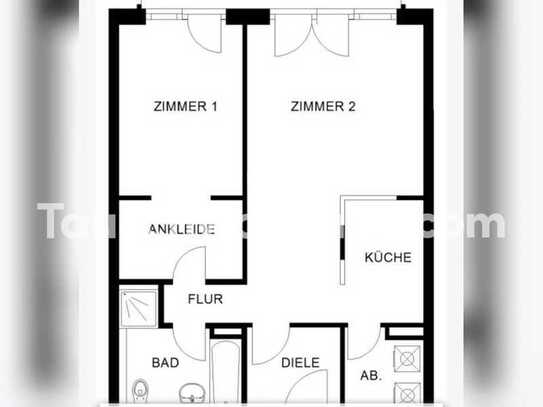 Tauschwohnung: Schöne 2ZKB+Balkon 66qm 1080€ warm gegen größer