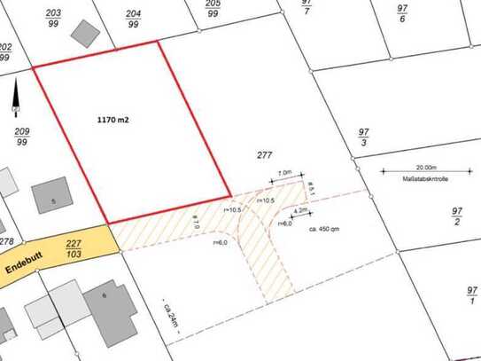 Grundstück voll erschlossen, 1.170qm, TOP Lage, im Grünen aber Stadtnah
