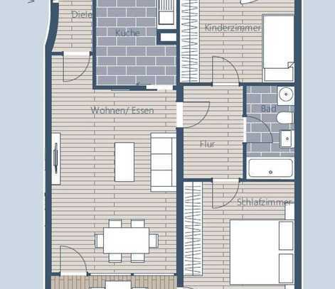 Vermietete 3-Zimmerwohnung mit Loggia in Plagwitz-Lindenau