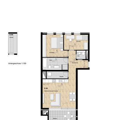 3-Zimmer Neubauwohnung mit Balkon