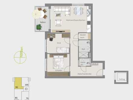 Großzügige Wohnung mit Süd-Westbalkon