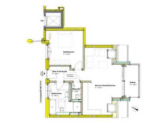 Exklusive 2-Zimmer-Dachgeschoßwohnung mit Gäste-WC & zusätzlichen Spitzboden