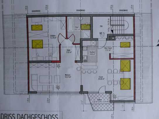 Offene, lichtdurchflutete Dachgeschoßwohnung für anspruchsvollen Single oder zu Zweit.