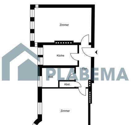 Individuelle 2-Zimmer Altbau Wohnung im Stadtzentrum, WG-geeignet, Möblierung möglich