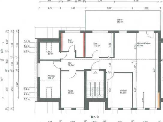 5 Raumwohnung, Erstbezug, 25 m² Balkon, Garage, Stellpl., Fußbodenheizung, Photovoltaik, Wärmepumpe