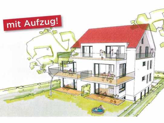 Barrierefreie 3-Zimmer-EG-Wohnung mit Aufzug, Terrasse und Garten