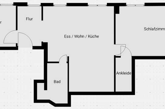 Gepflegte 3-Zimmer Altbauwohnung mit Einbauküche und Pelletofen