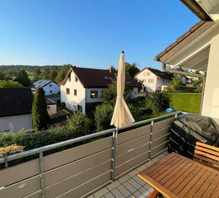 Helle 2 Zimmer-Wohnung mit Balkon und Einbauküche in Pliezhausen-Dörnach