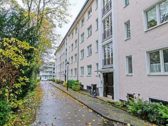 Ansprechende 3-Zimmer-Wohnung in begehrter Lage in Düsseldorf Oberkassel sucht neuen Eigentümer.