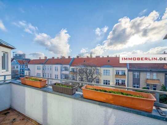 IMMOBERLIN.DE - Fabelhafte Wohnung mit Südterrasse in gefragter Lage nahe Steglitzer Schloßstraße