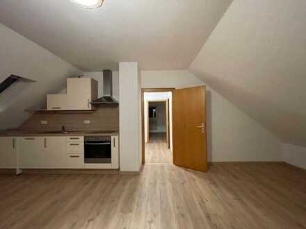 Modernisierte DG-Wohnung mit zweieinhalb Zimmern und Einbauküche in Groß-Gerau