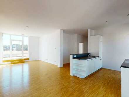 Geschmackvolle 2-Raum-Penthouse-Wohnung mit gehobener Innenausstattung in Frankfurt am Main
