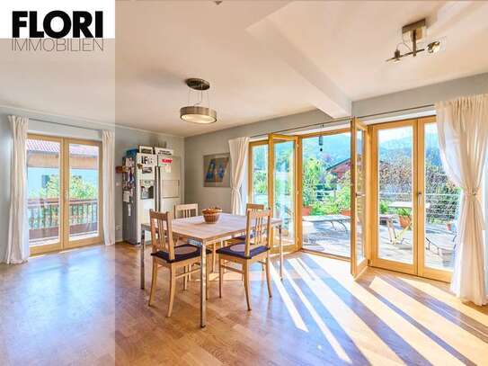 Sonnige 2,5-Zimmer-Wohnung am Tegernsee mit Terrasse und Balkon