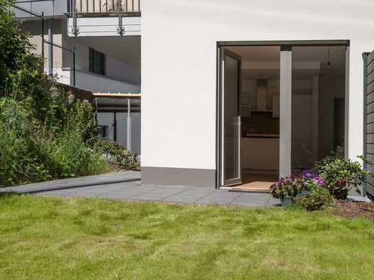 Neubau (2019): Attraktive 2-Zimmer-Wohnung mit EBK, Terrasse und Garten in Waldbreitbach
