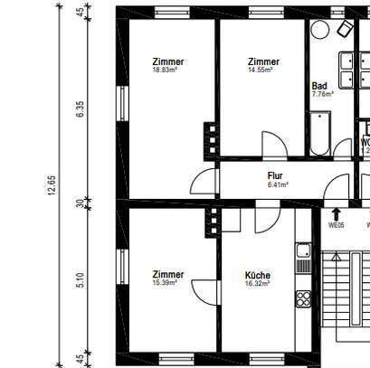 Erstbezug nach Modernisierung - Großzügige 3 Zimmer Wohnung