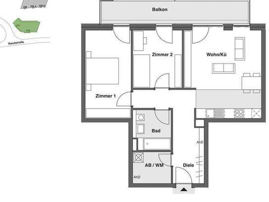 Sonnige 3-Zi.-Neubauwohnung in Stellingen - 5. OG Erstbezug + TG-Stellplatz