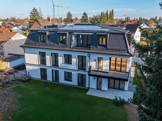 Neubau-Familientraum in ruhiger Lage. Erdgeschosswohnung über zwei Ebenen.