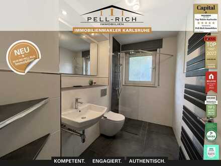 PROVISIONSFREI: Sanierte 2,5 Zimmer Eigentumswohnung mit Balkon und Einbauküche in Durlach-Aue