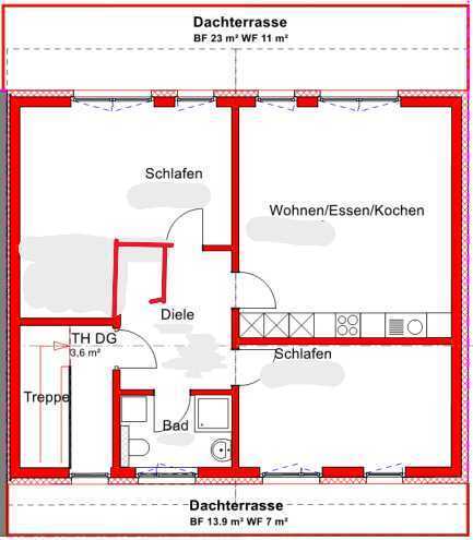                                                               Exklusive &amp; lichtdurchflutete Neubau-Dachgeschosswohnung                                                       in Linden (Gießen)