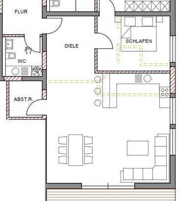 Traumhafte Erdgeschosswohnung mit Terrasse und EBK in Simmern/Hunsrück