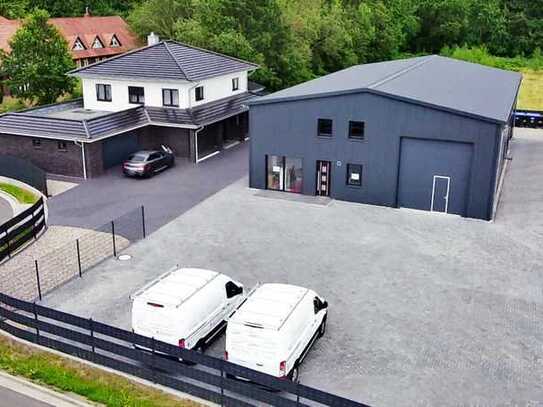 Büro-Geschäftsgebäude /Lagerhalle in TOP Lage mit hochwertigem Einfamilienhaus