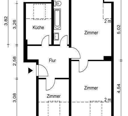 3-Zimmer-Dachgeschosswohnung in Duisburg