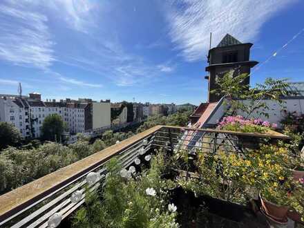Lichtdurchflutete Dachgeschoss-Maisonette mit Weitblick