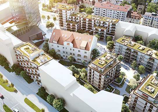 Luxus über den Dächern Münchens: Exklusive Neubau Wohnung mit zwei Dachterrassen Provisionsfrei!