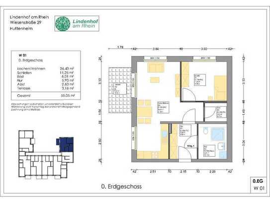 01 - Schöne 2-Zimmerwohnung mit Terrasse