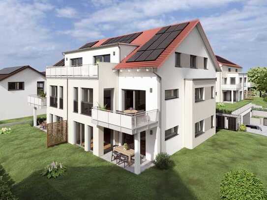 Barrierefreie Wohnung im 6-Familienhaus mit Balkon, Gartenanteil, Tiefgarage u. Aufzug von HAUSER.