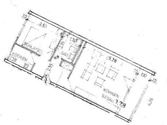 Moderne 2-Zimmer-Wohnung mit Balkon in Mainz