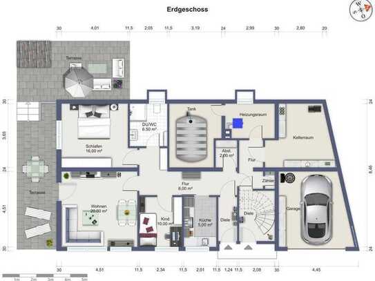 EG-Wohnung mit Terrasse!
3-Zimmer-Wohnung in Königswinter-Thomasberg!