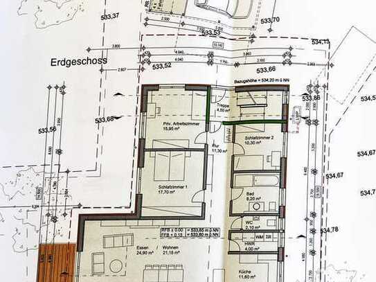 Helle, 4-Zimmer-Neubauwohnung, KfW40 Standard in Bad Ditzenbach Gosbach