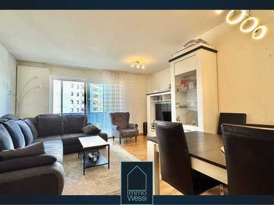 Frei ab 01.07.25! Helle 3 Zimmer-Wohnung mit großem Balkon und TG-Stellplatz im Bärenweg-KA