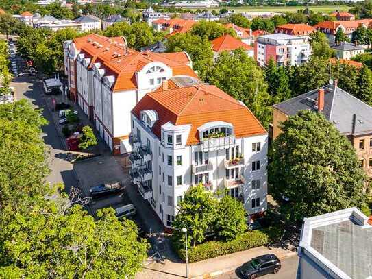 Barrierearme, charmante 2-Raum-ETW mit Aufzug, 2 Balkonen und Tiefgarage in Dresden-West.