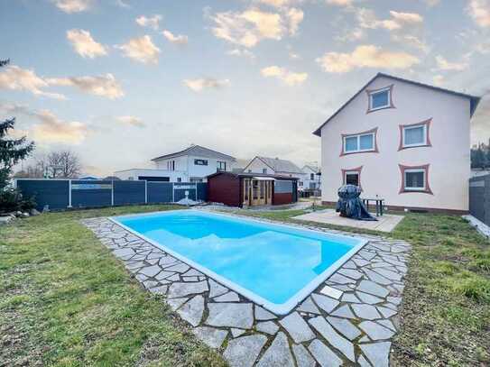 LUXUS-DOMIZIL AM MAIN 🏡 Zweifamilienhaus mit Kino, Fitnessstudio und Sauna in Kleinwallstadt!