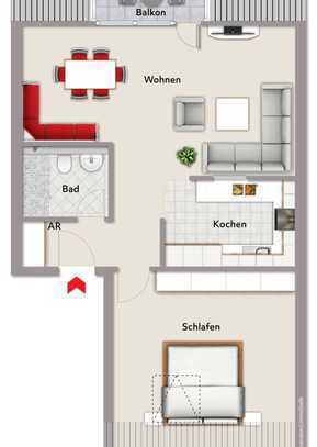 Frechen-Zentrum! Top- modernisierte Dachgeschosswohnung!