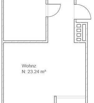 Dachgeschoss Wohnung mit Einbauküche