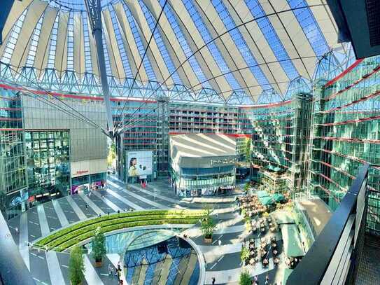 EXKLUSIVE ARCHITEKTEN-WOHNUNG mit 180 Grad ATRIUM-BLICK- Spitzenlage POTSDAMER PLATZ!