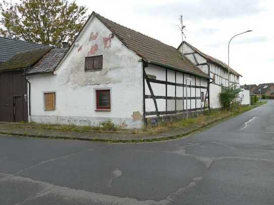 Sanierungsbedürftiges Fachwerkhaus mit Nebengebäuden in Ruhiglage