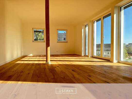 Exklusive 3,5-Raum-Wohnung in historischer Villa mit 120 m² Gartenparzelle!