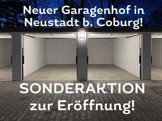 SONDERAKTION! Neubau-Garagen in Neustadt b. Coburg i. d. Austraße inkl. Strom und Licht zu vermieten