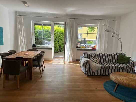 Geschmackvolle 4-Raum-Wohnung mit 100m² Garten mitten in Frankfurt